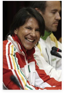 Susana Feitor of Portugal during the Press Conference (Getty Images)